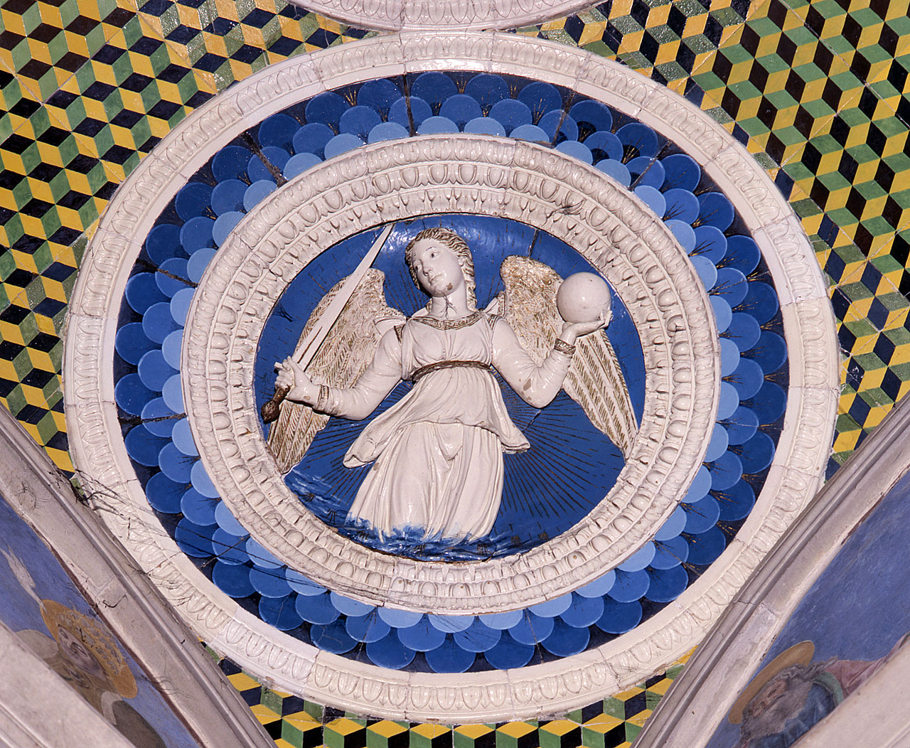 Giustizia (rilievo) di Della Robbia Luca (sec. XV)