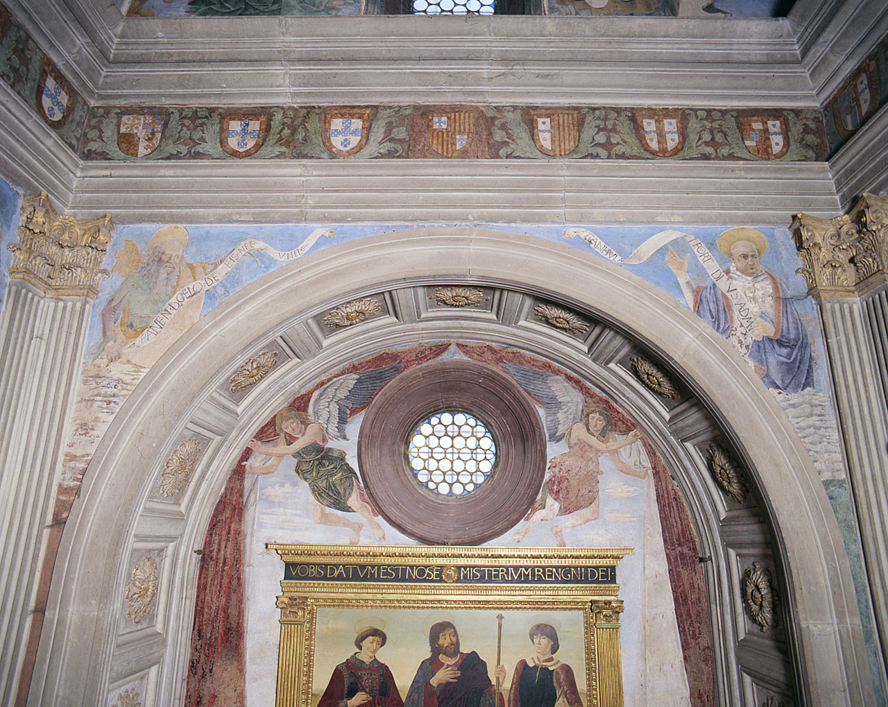 Nemia e Elia (dipinto murale) di Baldovinetti Alessio (sec. XV)