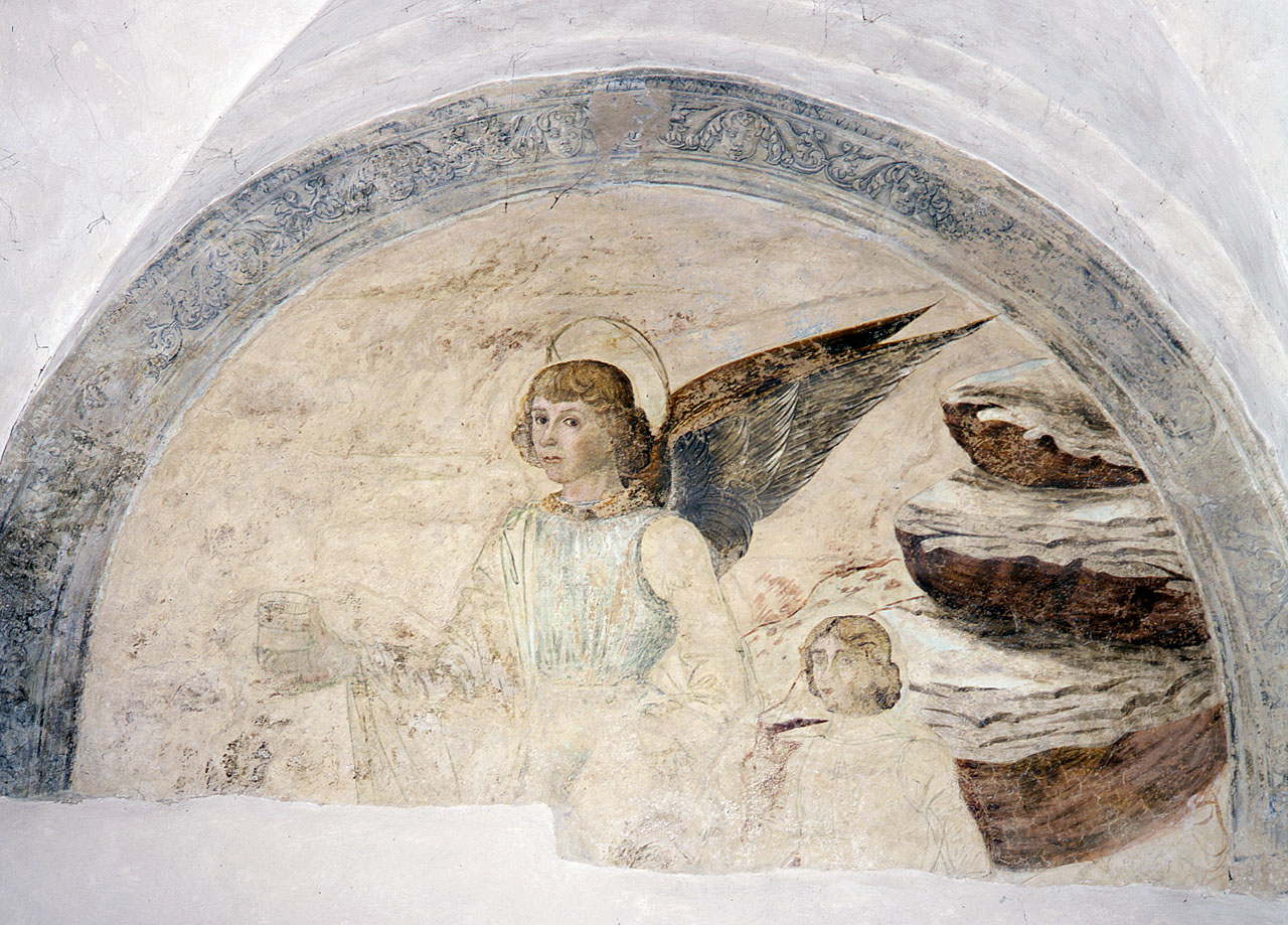 San Raffaele arcangelo e Tobiolo (dipinto murale) - ambito fiorentino (seconda metà sec. XV)