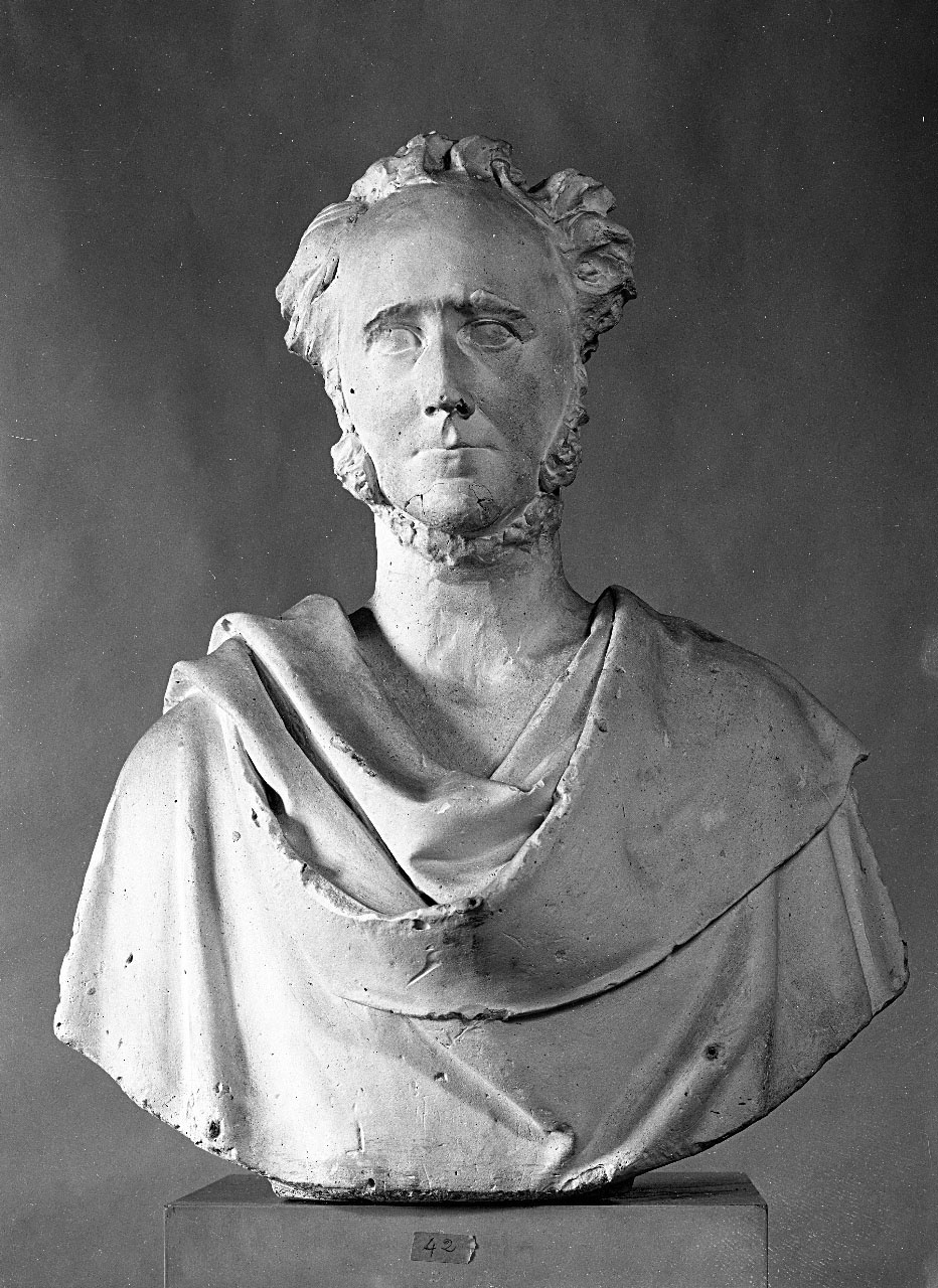 busto ritratto d'uomo panneggiato (busto) di Bartolini Lorenzo (sec. XIX)