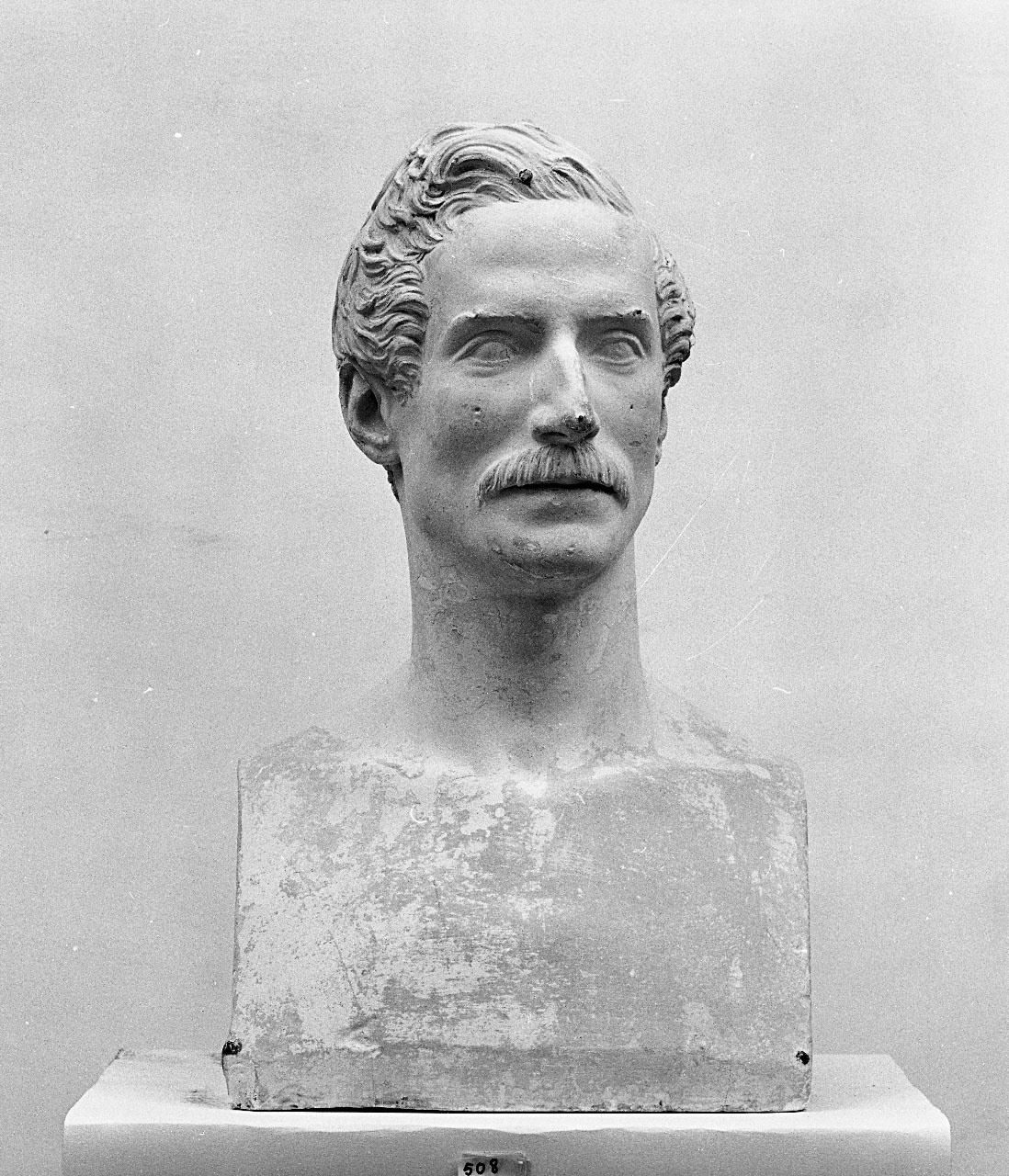 busto ritratto d'uomo (busto) di Bartolini Lorenzo (sec. XIX)