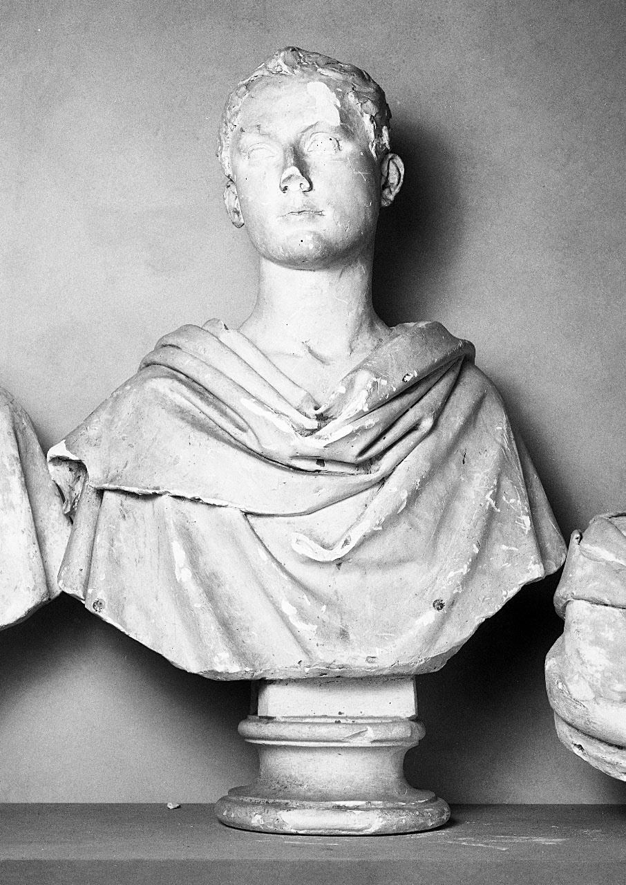busto ritratto di giovane uomo panneggiato (busto) di Bartolini Lorenzo (sec. XIX)