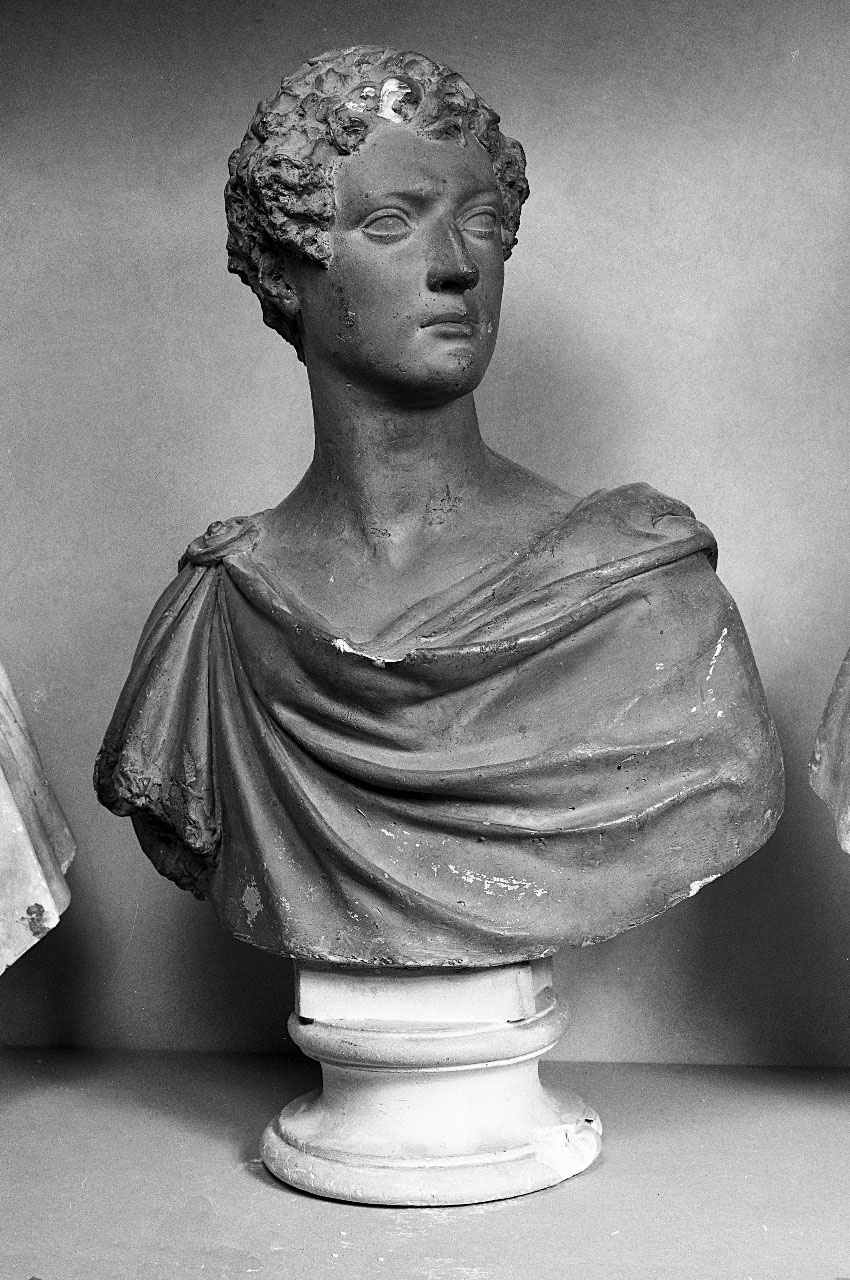 busto ritratto di giovane uomo panneggiato (busto) di Bartolini Lorenzo (sec. XIX)