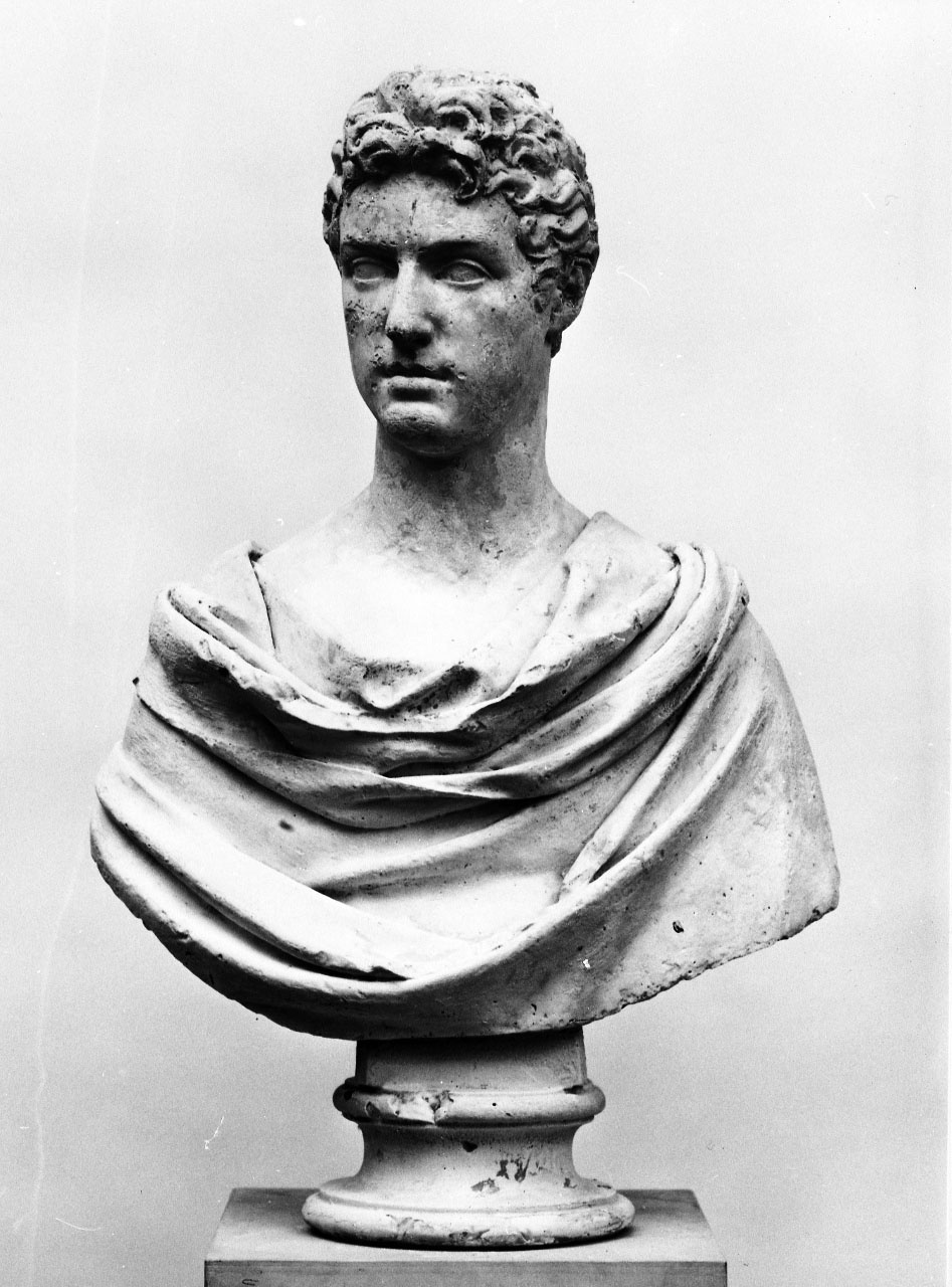 busto ritratto d'uomo panneggiato (busto) di Bartolini Lorenzo (sec. XIX)