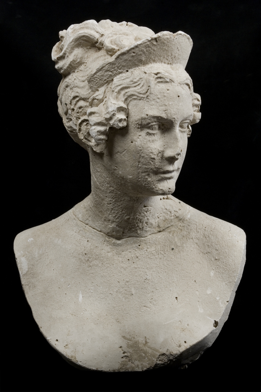 testa ritratto di donna (modello per scultura) di Bartolini Lorenzo (sec. XIX)