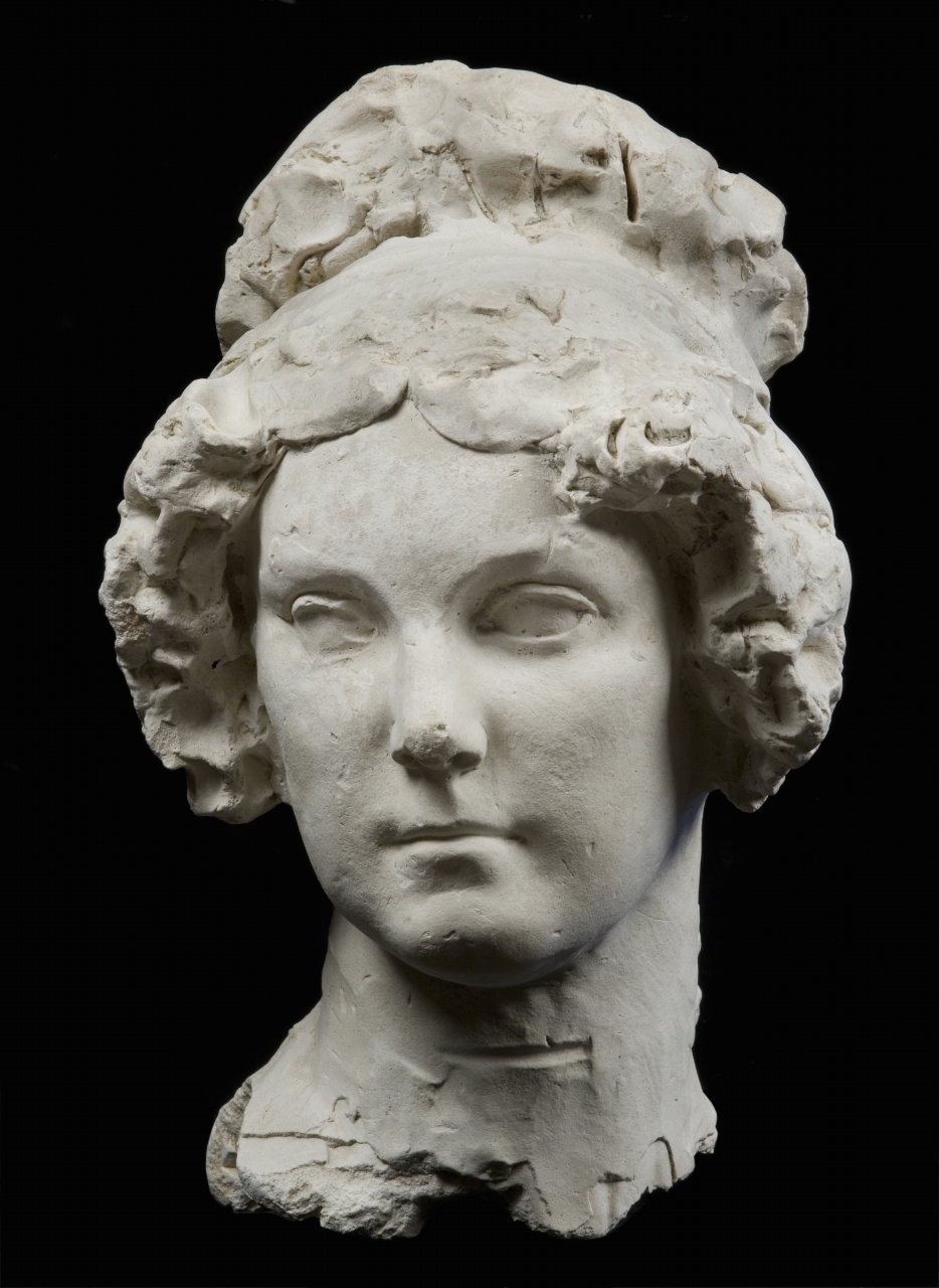 testa ritratto di donna (modello per scultura) di Bartolini Lorenzo (sec. XIX)