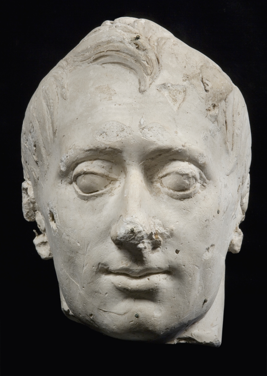 testa ritratto di Nicola Demidov (modello per scultura, frammento) di Bartolini Lorenzo (sec. XIX)
