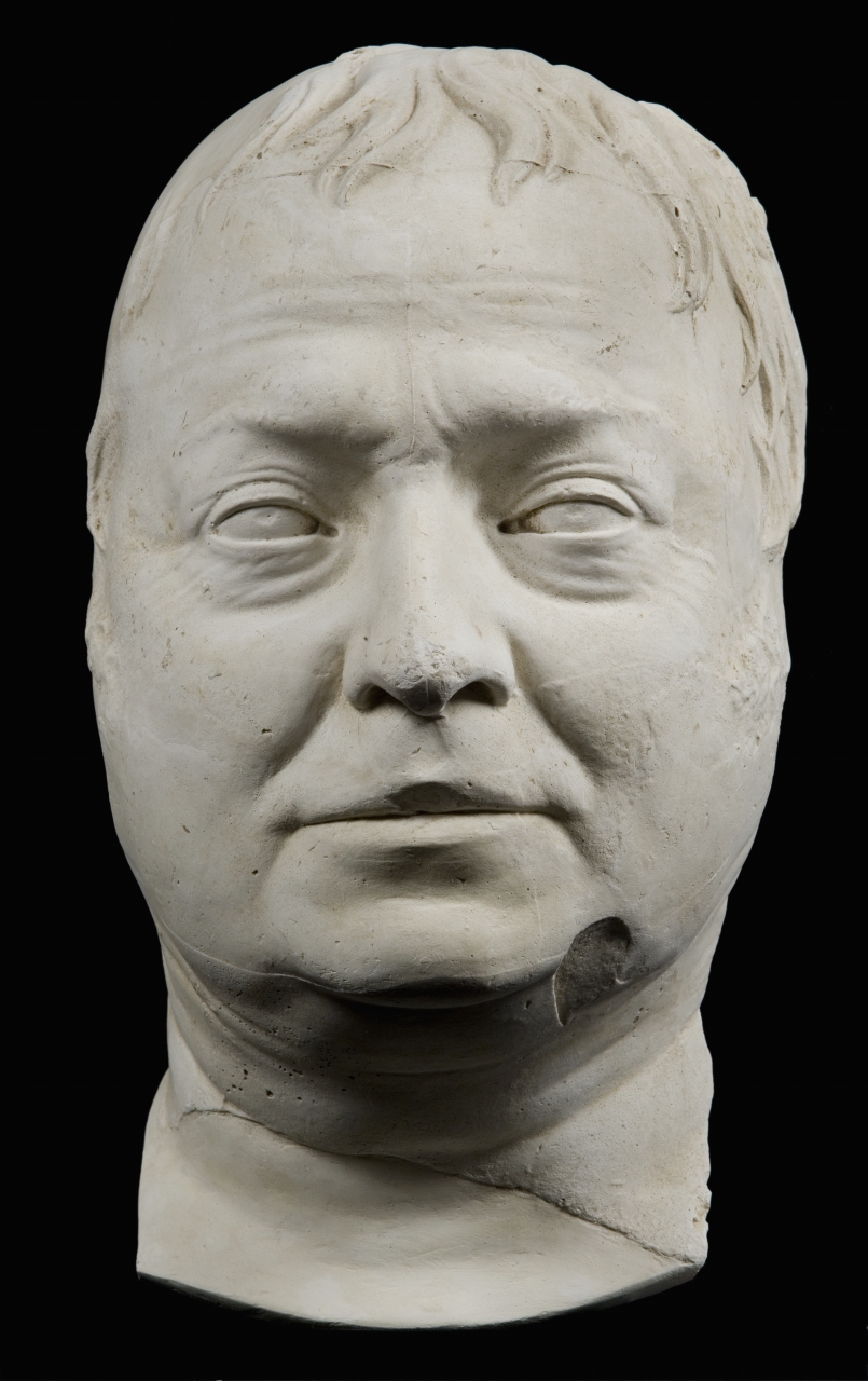 busto ritratto di Paolo Mascagni (modello per scultura, frammento) di Pampaloni Luigi (sec. XIX)