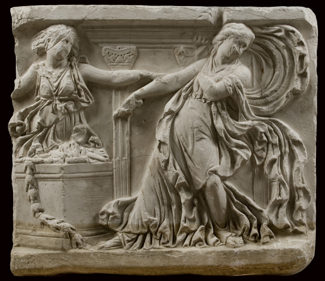 Altea getta il tizzone nel fuoco (calco di scultura) di Bartolini Lorenzo (attribuito) (prima metà sec. XIX)
