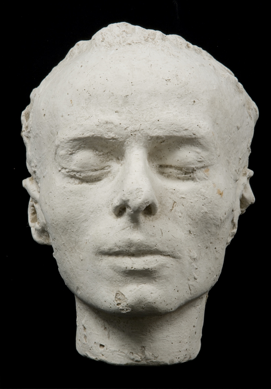 testa d'uomo (maschera funebre) di Bartolini Lorenzo (attribuito) (sec. XIX)