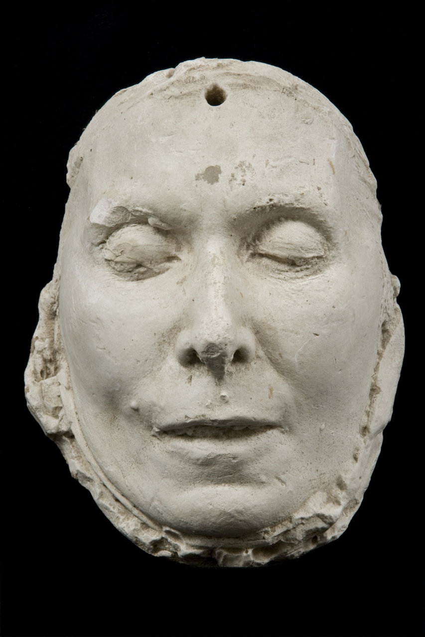 testa d'uomo (maschera funebre) di Bartolini Lorenzo (attribuito) (sec. XIX)