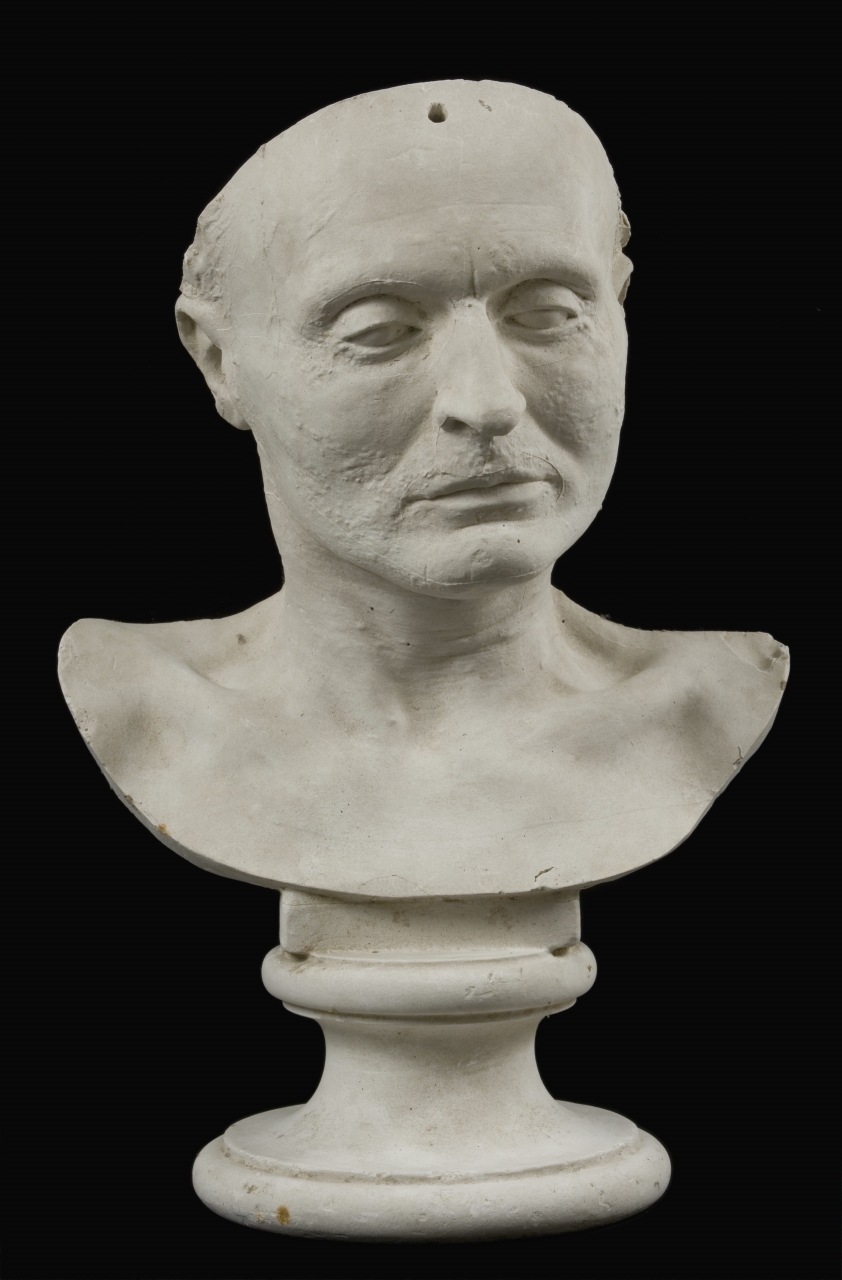 testa d'uomo (maschera) di Bartolini Lorenzo (attribuito) (sec. XIX)