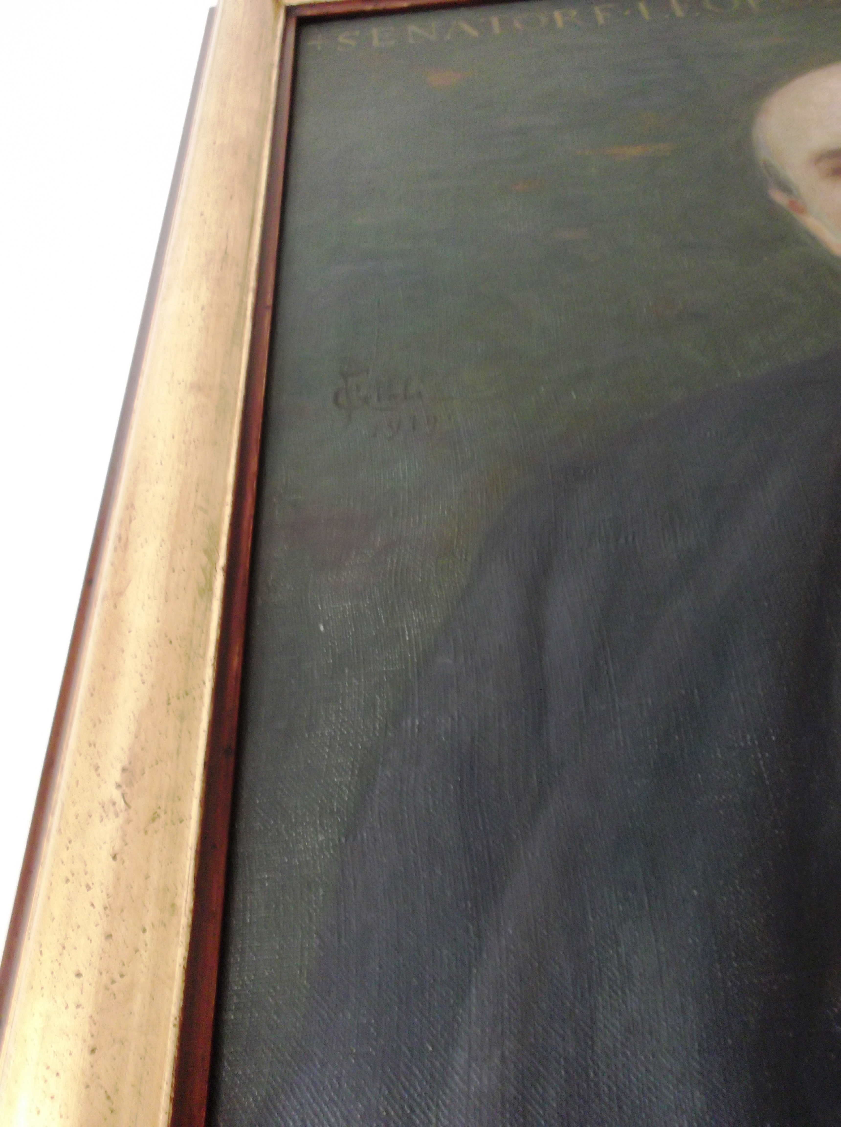 ritratto del senatore Leopoldo Franchetti (dipinto) di Gioli Francesco (sec. XX)