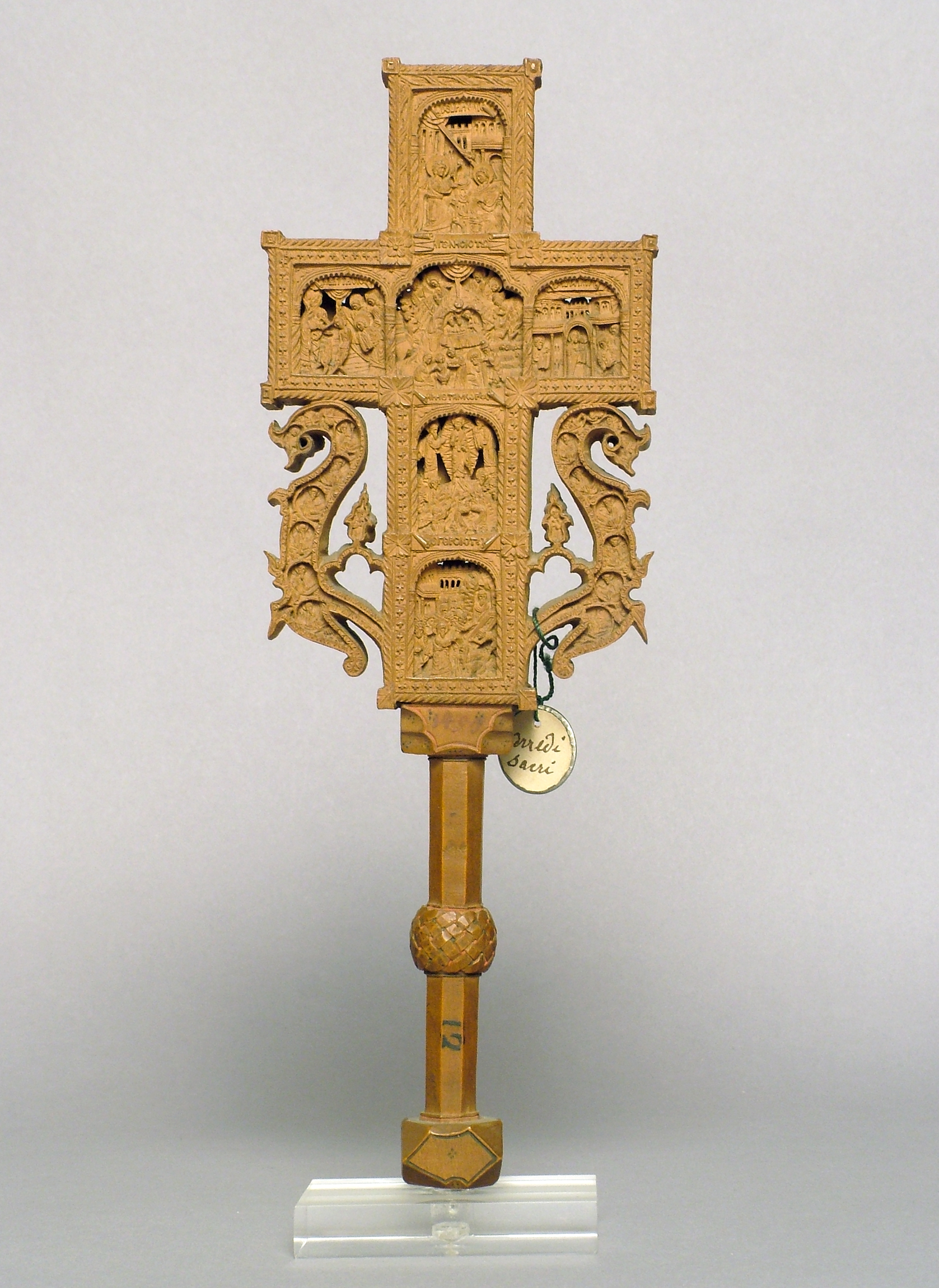 storie evangeliche (croce) - ambito monastico del Monte Athos (secc. XVII/ XVIII)