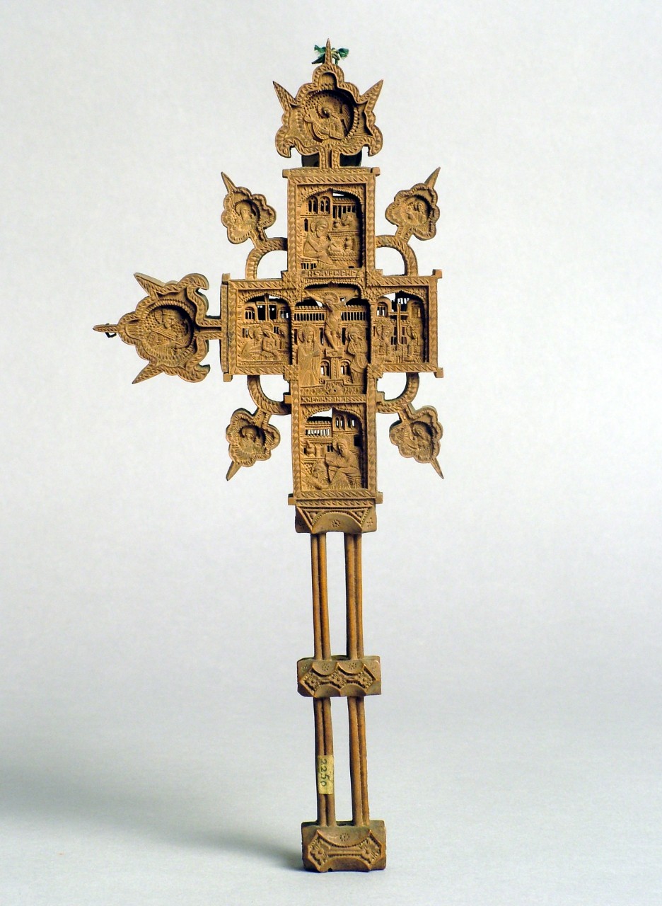 storie evangeliche (croce) - ambito monastico del Monte Athos (secc. XVII/ XVIII)