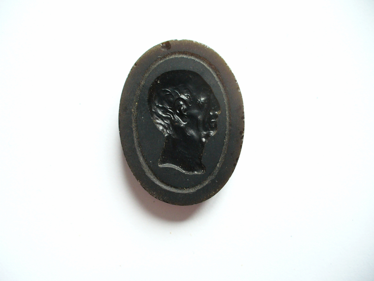 testa d'uomo di profilo (matrice) di Paoletti Bartolomeo (sec. XVIII)