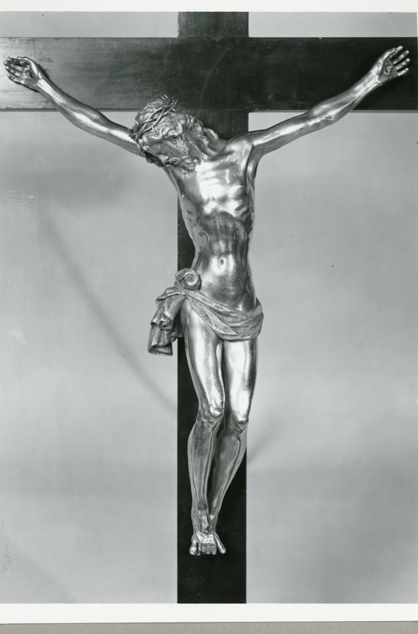 Cristo crocifisso (crocifisso) di Vianen Paulus van (attribuito) (sec. XVII)