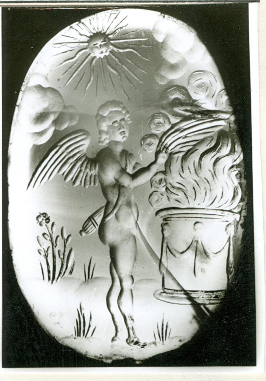 Cupido (gemma) - bottega italiana (sec. XVIII)