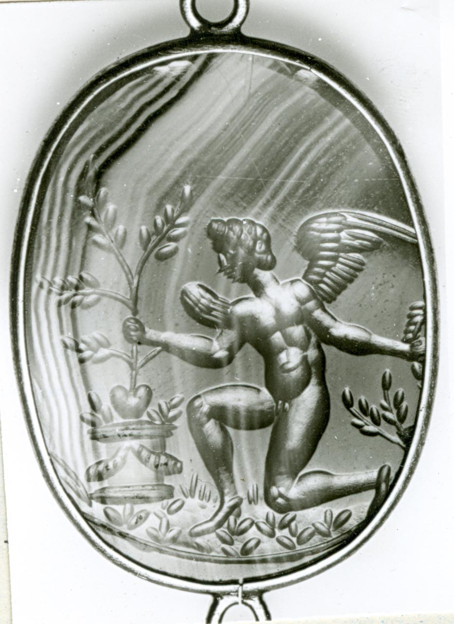 Cupido (gemma) - bottega italiana (sec. XVIII)