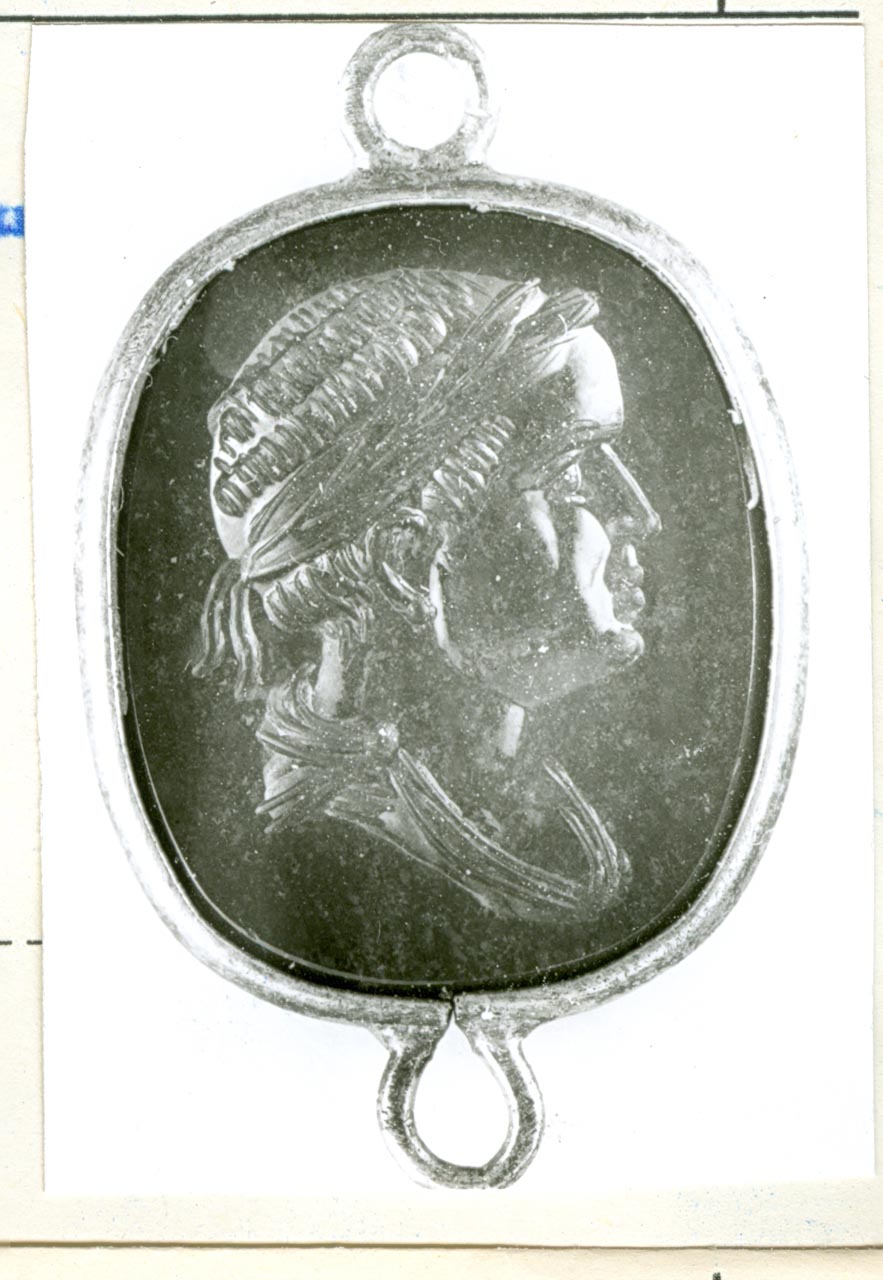 testa di imperatore (gemma) - bottega italiana (sec. XVIII)