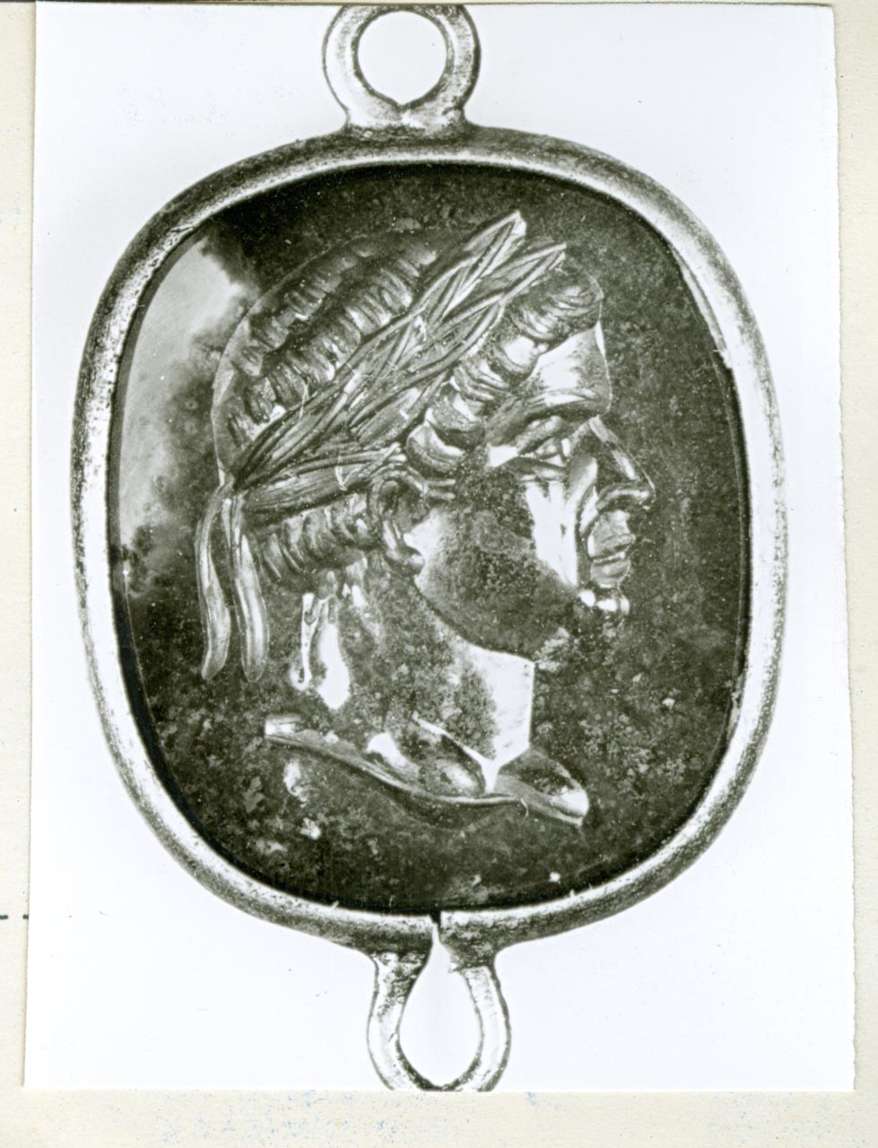 testa di imperatore (gemma) - bottega italiana (sec. XVIII)