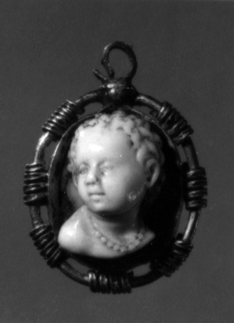 busto di bambino (cammeo) - bottega italiana (sec. XVI)