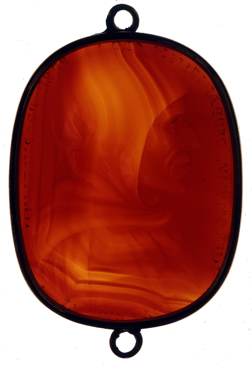 busto di Girolamo Savonarola (decorazione a intaglio) di Giovanni di Lorenzo di Pietro delle Opere detto delle Corniole (sec. XV)