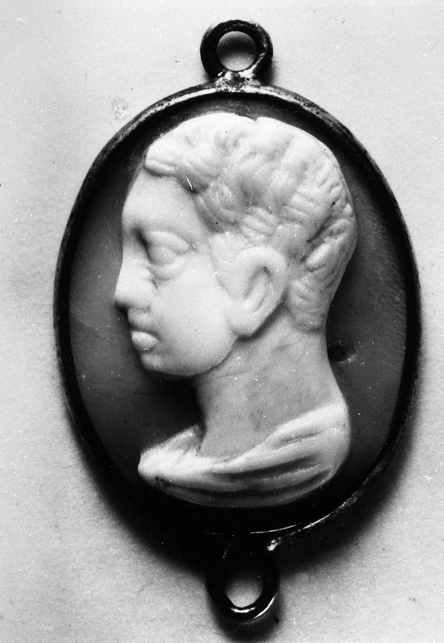 busto maschile (cammeo) - bottega italiana (sec. V)