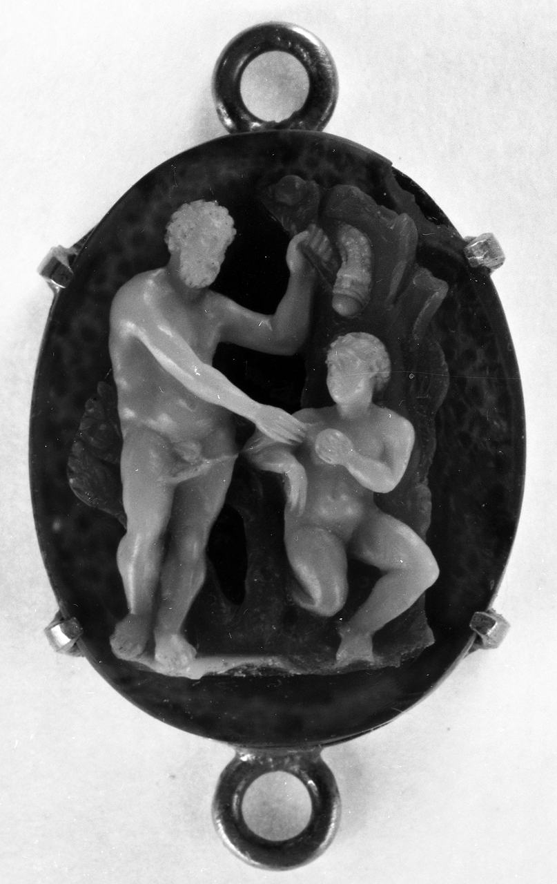 Adamo ed Eva nel paradiso terrestre (cammeo) - bottega italiana (sec. XVI)