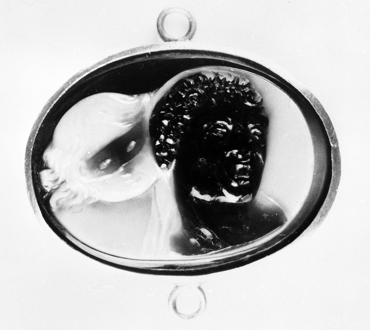 due teste (cammeo) - bottega italiana (secc. XVII/ XVIII)