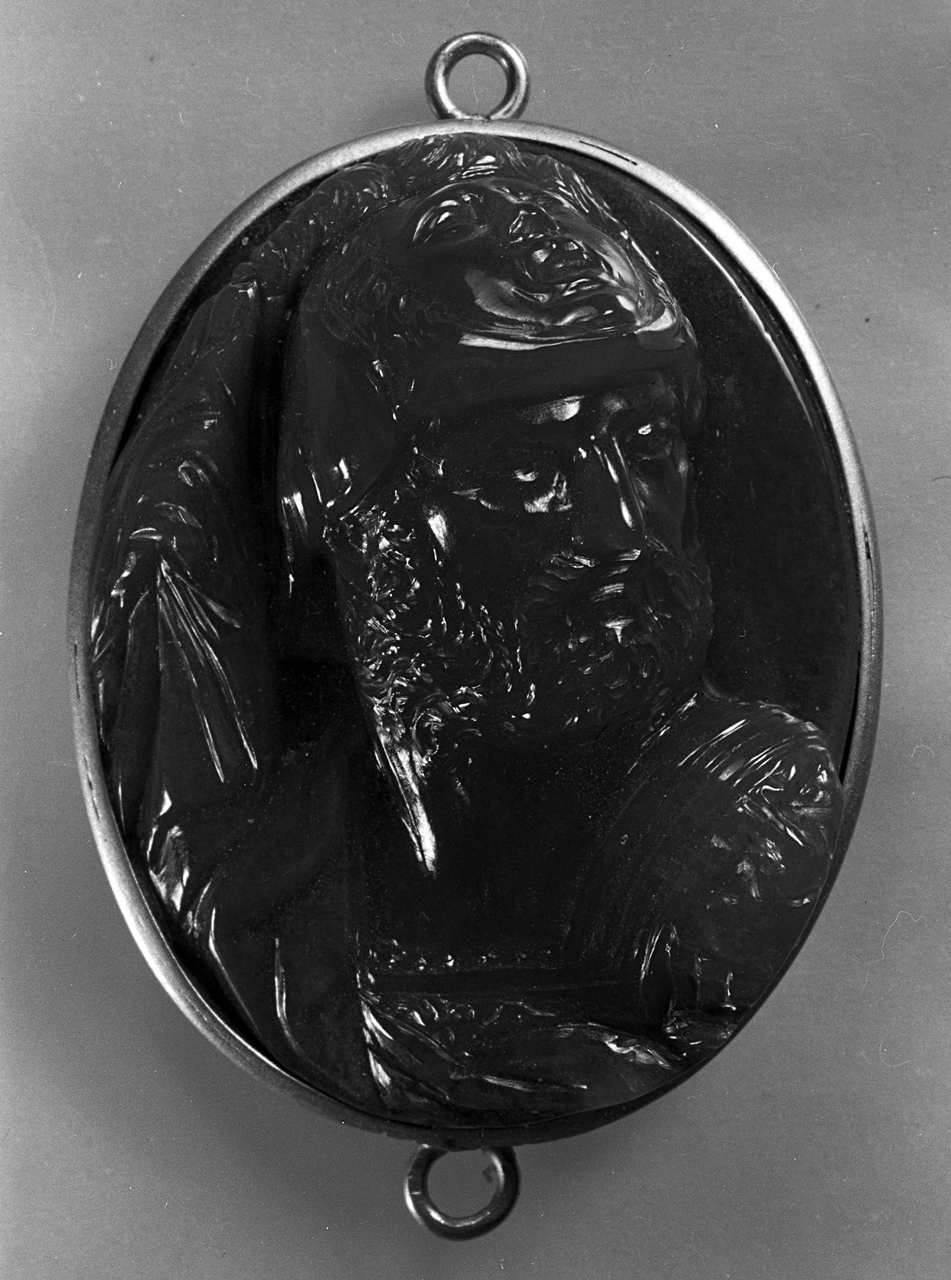 busto di Pirro re d'Epiro (cammeo) di Torricelli Gaetano (prima metà sec. XVIII)