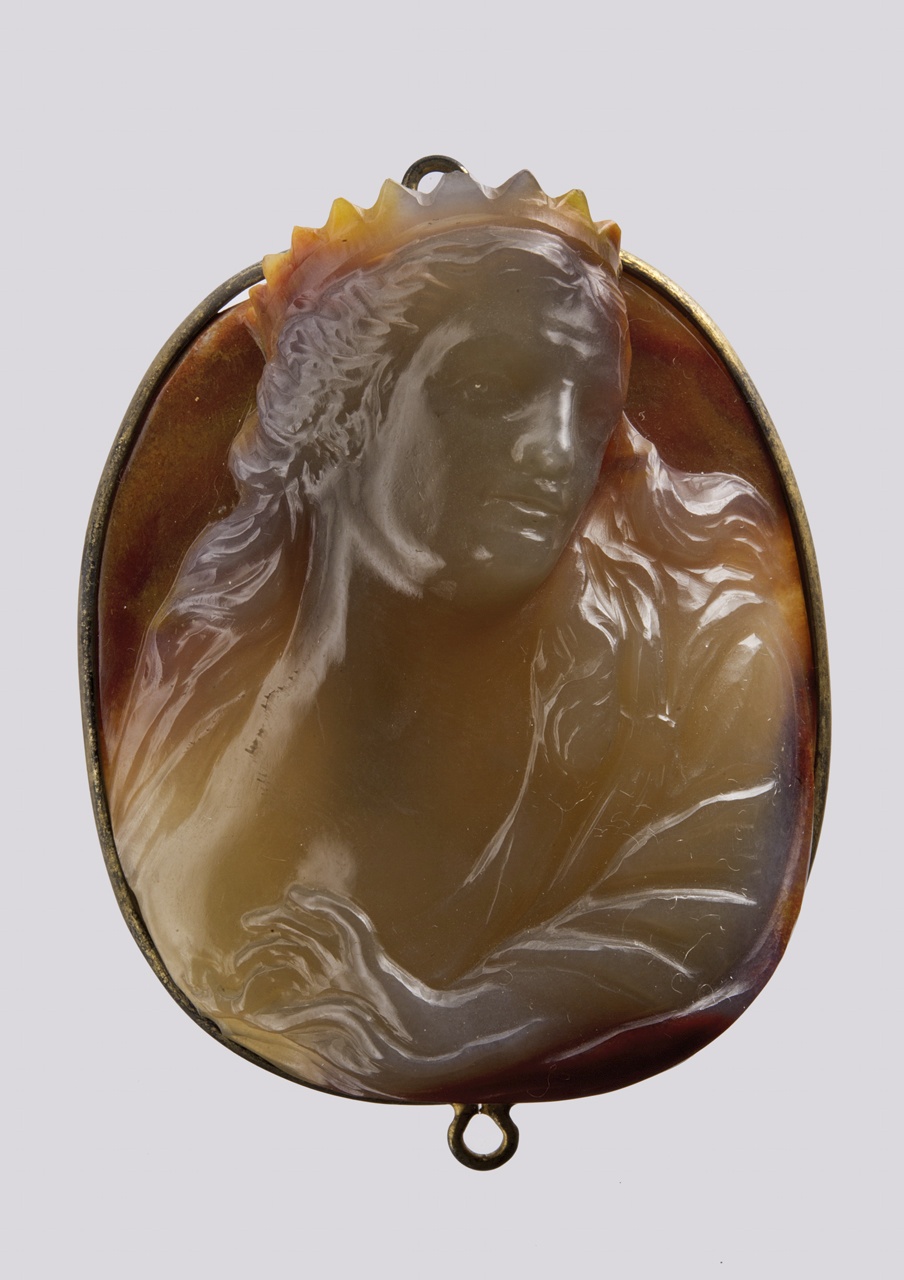 busto di Cleopatra (cammeo) - bottega italiana (sec. XVIII)