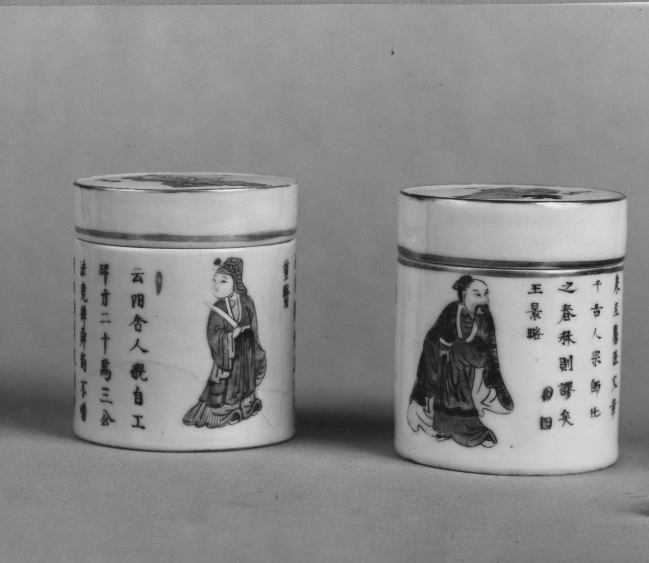 scatola, coppia - manifattura cinese (prima metà sec. XIX)