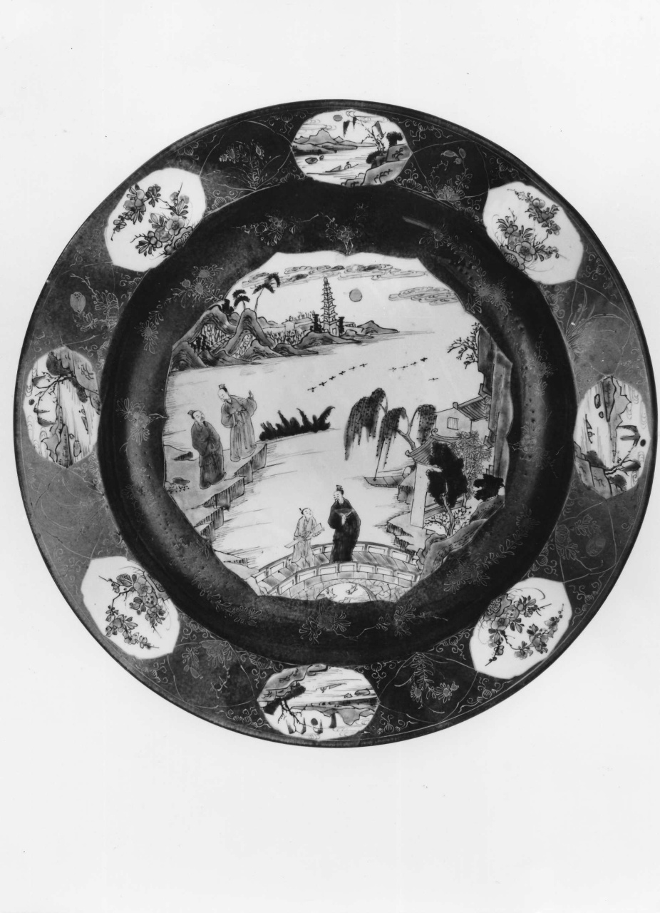 piatto - manifattura cinese (primo quarto sec. XVIII)