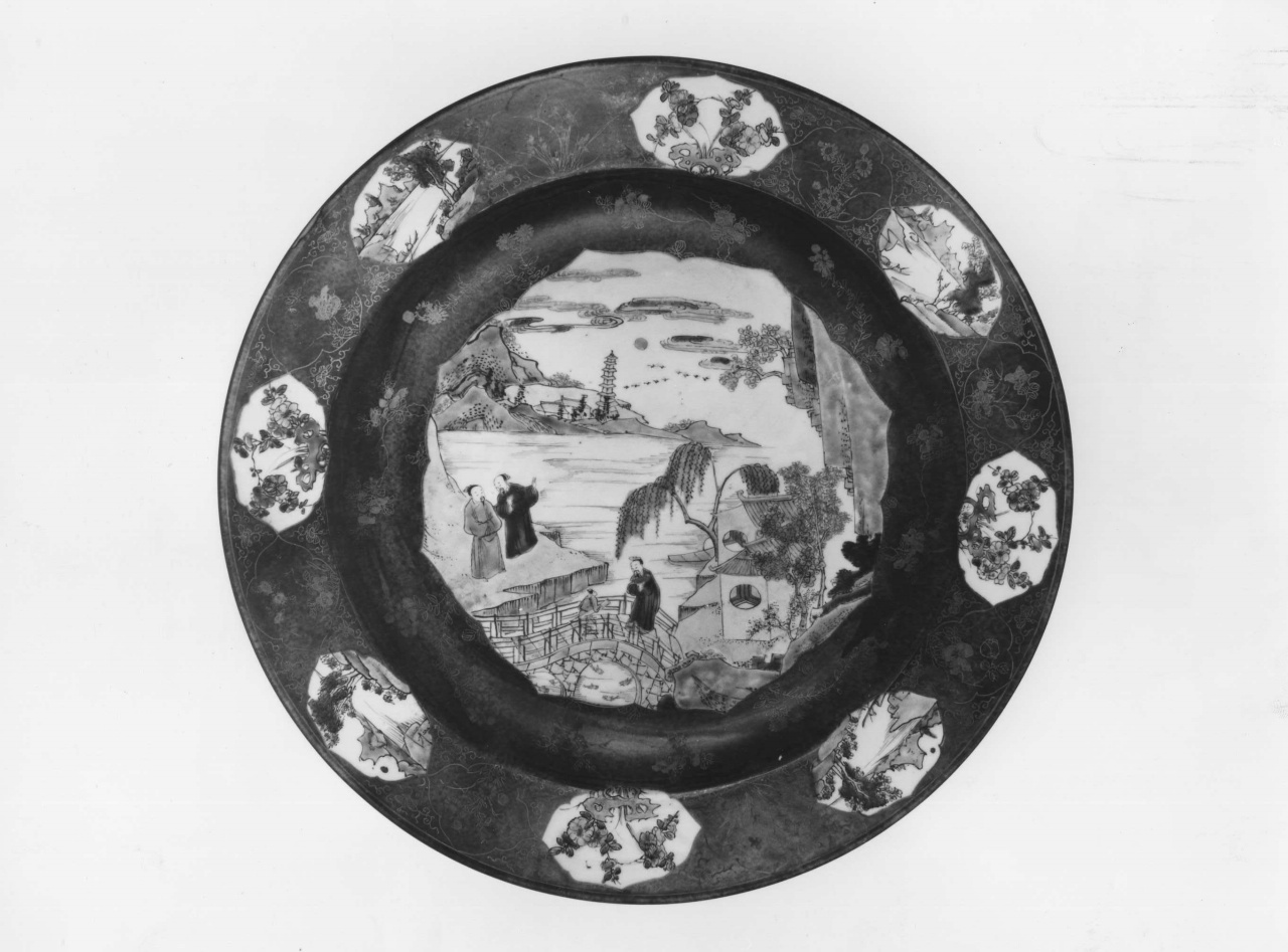 piatto - manifattura cinese (primo quarto sec. XVIII)