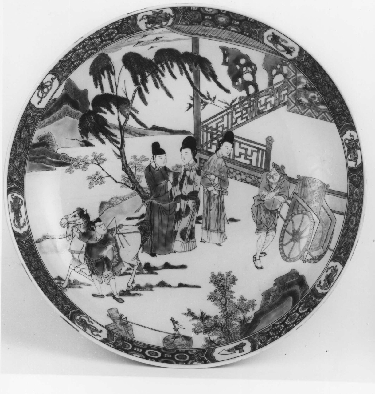 piatto - manifattura cinese (inizio sec. XVIII)