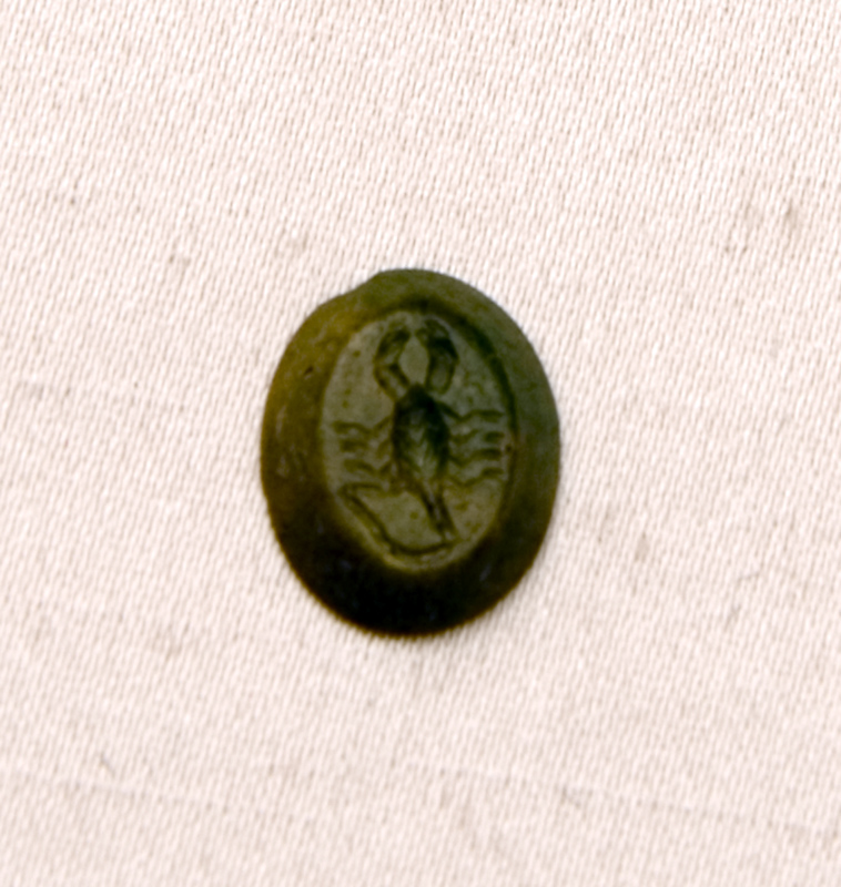 scorpione (decorazione a intaglio) - bottega italiana (?) (secc. I/ III)