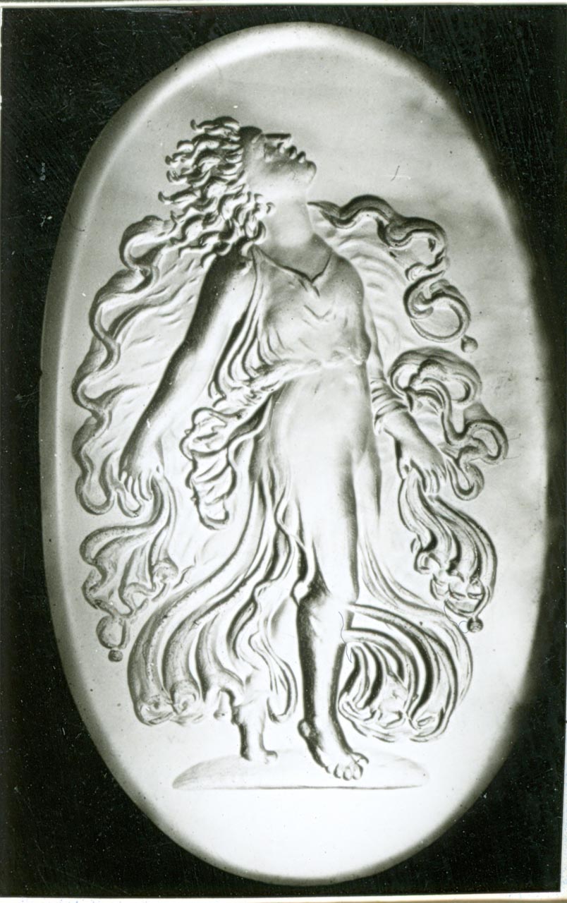 baccante (gemma) - bottega italiana (sec. XVIII)