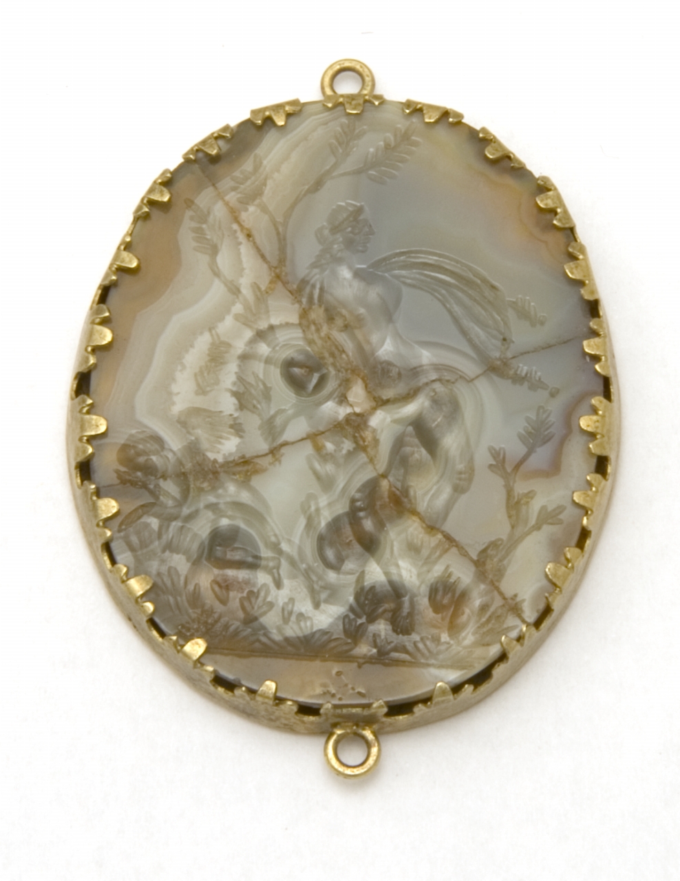 Venere e Cupido (decorazione a intaglio) - bottega parigina (?) (metà sec. XVII)
