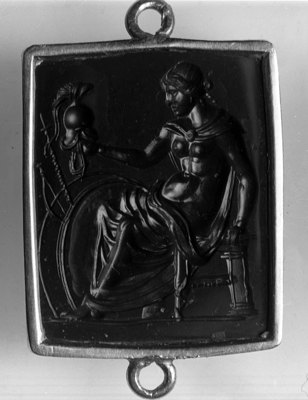 Minerva (decorazione a intaglio) - bottega italiana (prima metà sec. XVI)