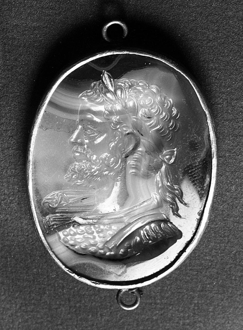 busto di Settimio Severo (decorazione a intaglio) - bottega italiana (sec. XVI)