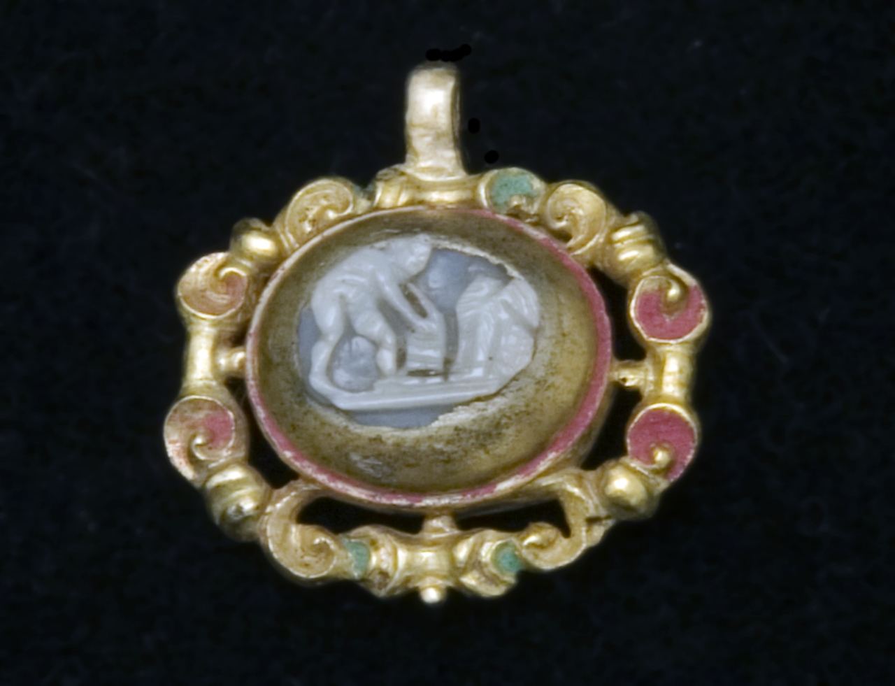 putto (cammeo) - bottega italiana (fine/ inizio, prima metà secc. XVI/ XVII, sec. XVII)