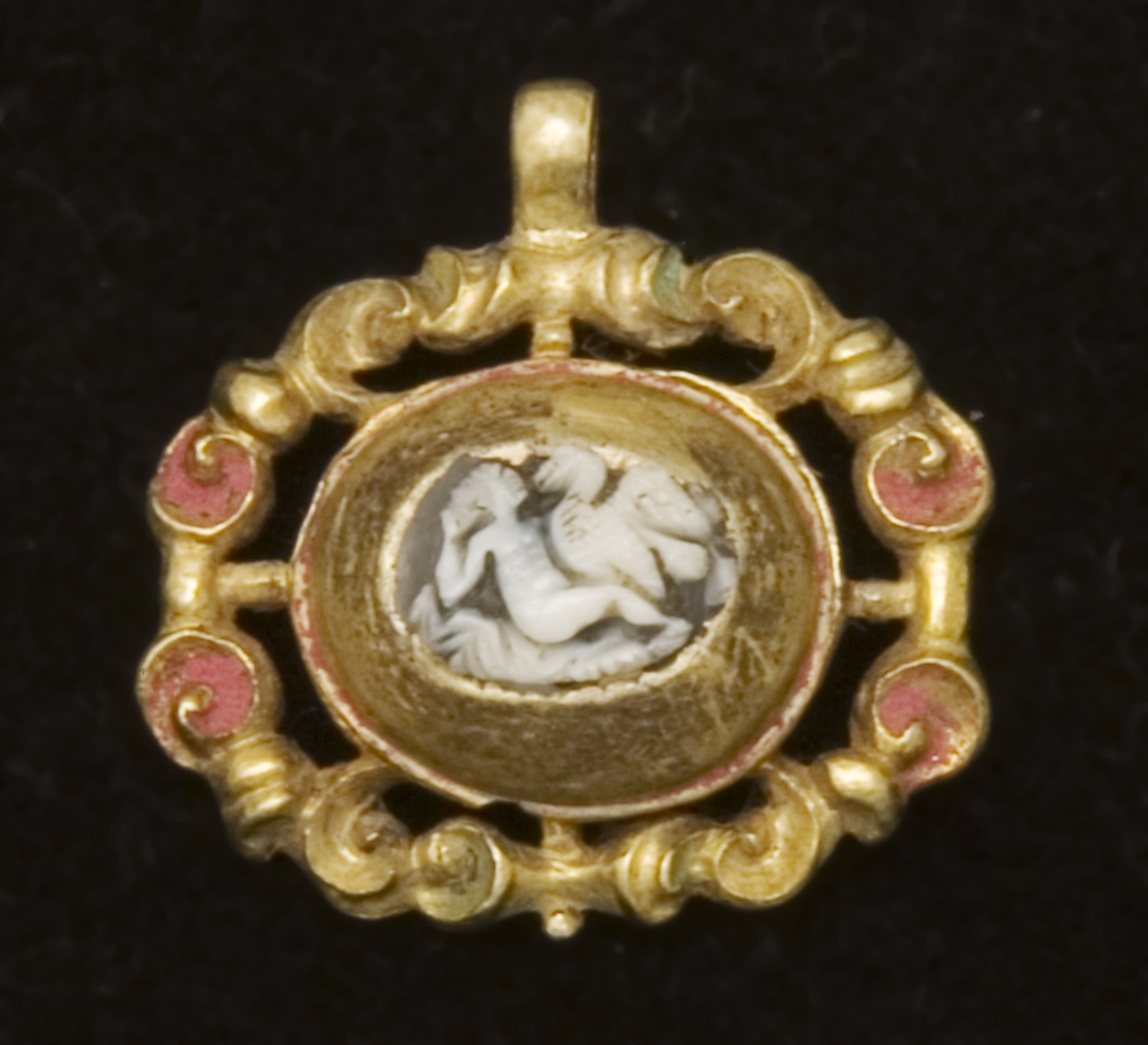 Leda e il cigno (cammeo) - bottega italiana (fine/ inizio, prima metà secc. XVI/ XVII, sec. XVII)