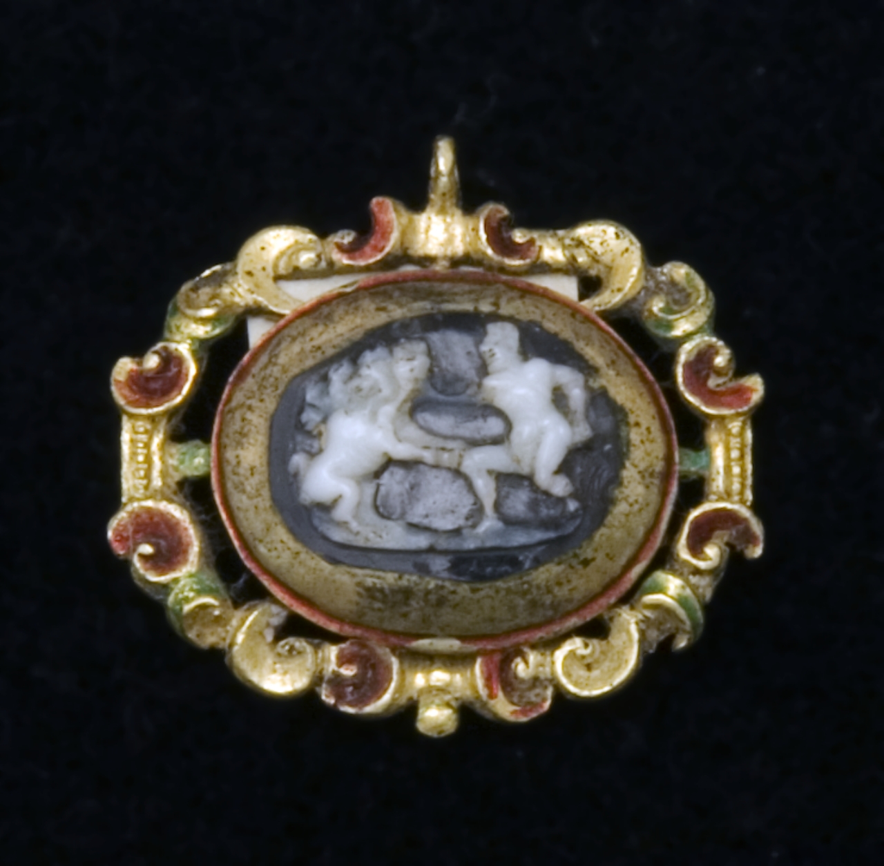 Ercole e l'idra di Lerna (cammeo) - bottega italiana (fine/ inizio, prima metà secc. XVI/ XVII, sec. XVII)