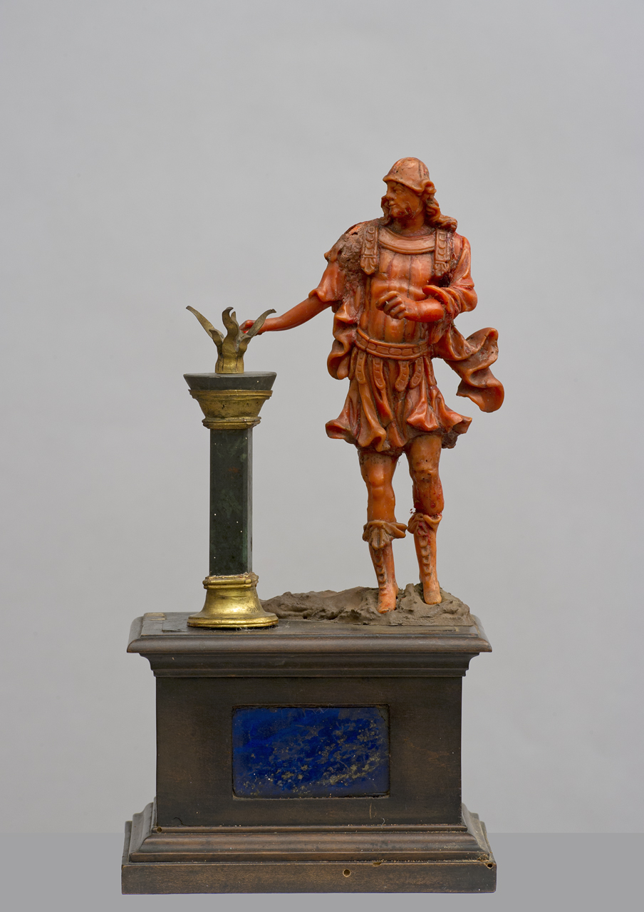 Muzio Scevola (statuetta) - bottega siciliana (fine/ inizio secc. XVI/ XVII)