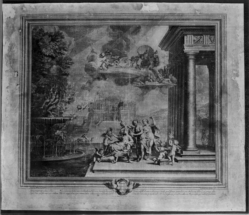 La toeletta di Venere (stampa, elemento d'insieme) di Baudet Etienne, Albani Francesco (sec. XVII)