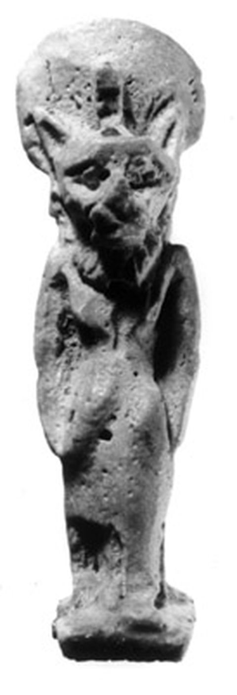 divinità a testa di leonessa e corpo umano (amuleto) (eta' non precisabile)