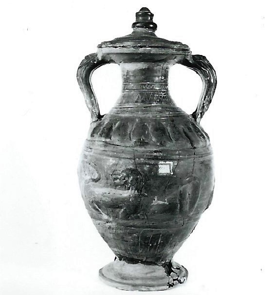 anfora/ con coperchio (seconda metà VI a.C)