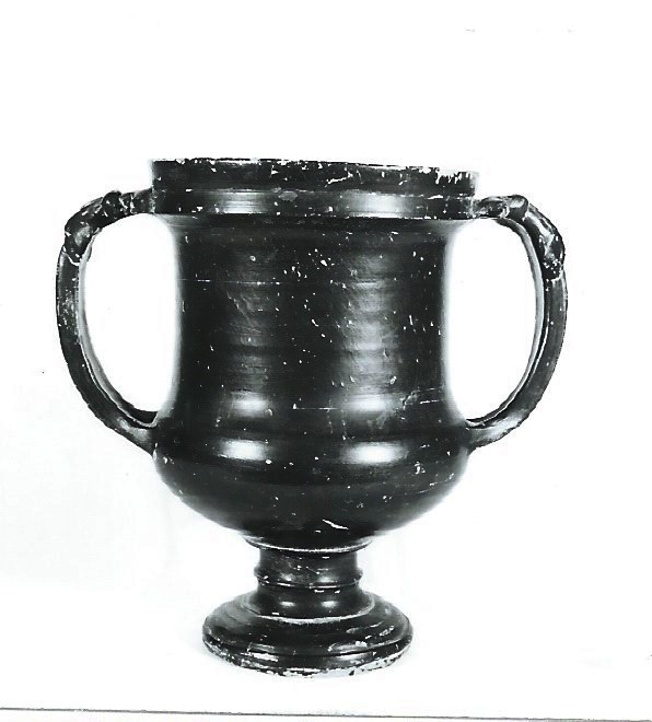 kantharos, Beazley 128 - produzione etrusca tipo di Malacena (metà/ inizio IV-II a.C)