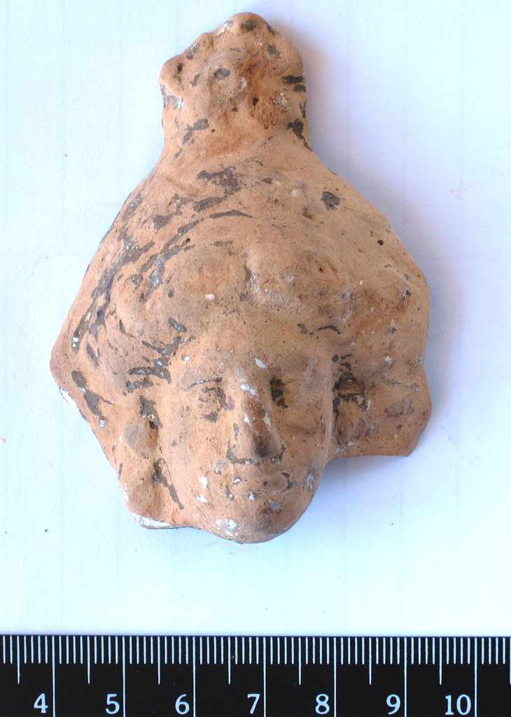 Testa femminile con polos (testa votiva femminile) (secc. IV/ III a.C)